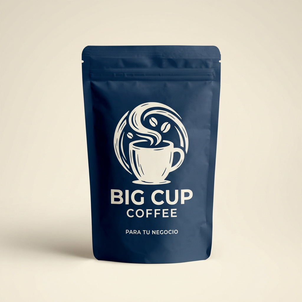 Bolsa para el negocio con los colores de Big Cup Coffee